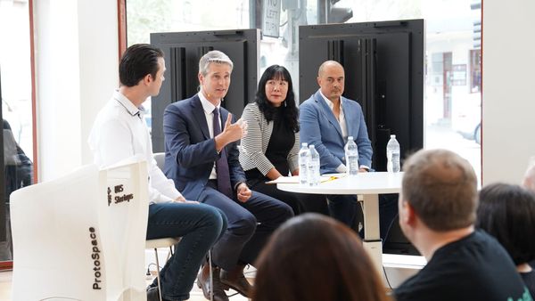 Andrew Charlton MP - Visits Tech Central for a Major AI Speech