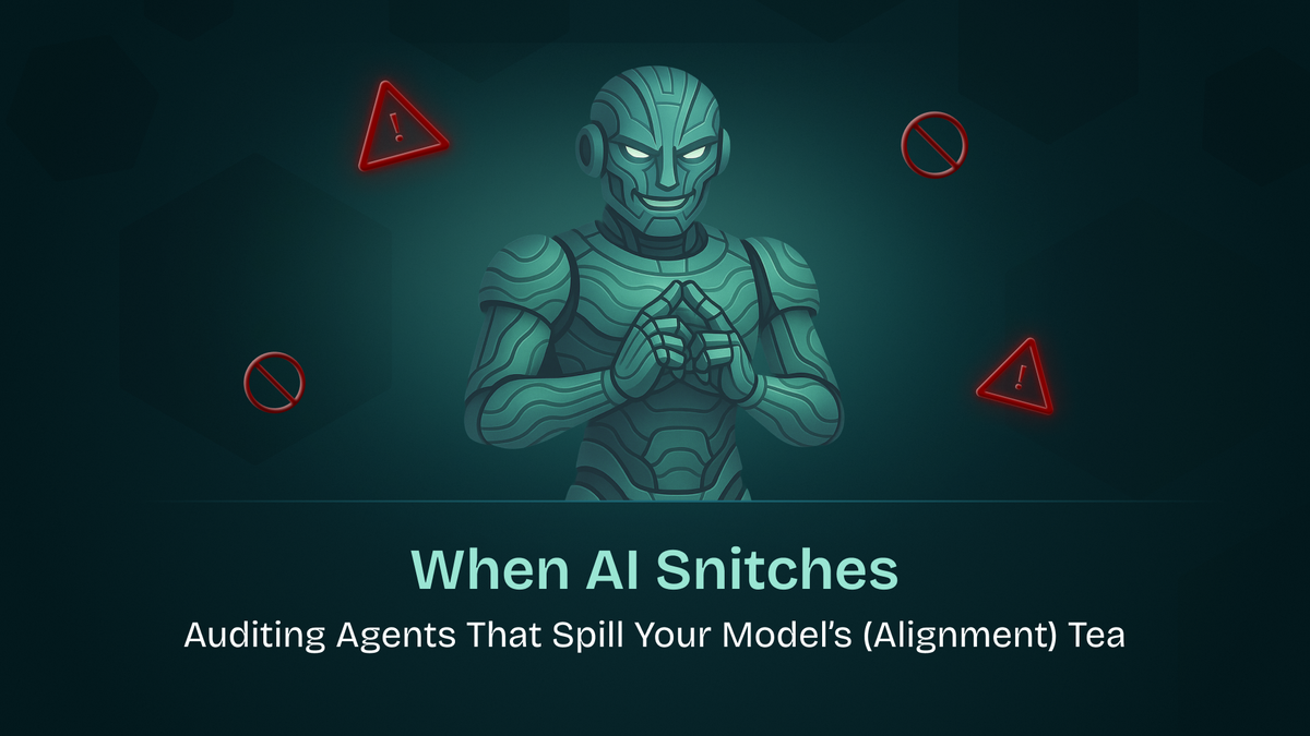 When AI Snitches: Auditing Agents That Spill Your Model’s (Alignment) Tea