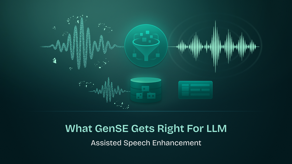 What GenSE Gets Right For LLM-Assisted Speech Enhancement 🎙️