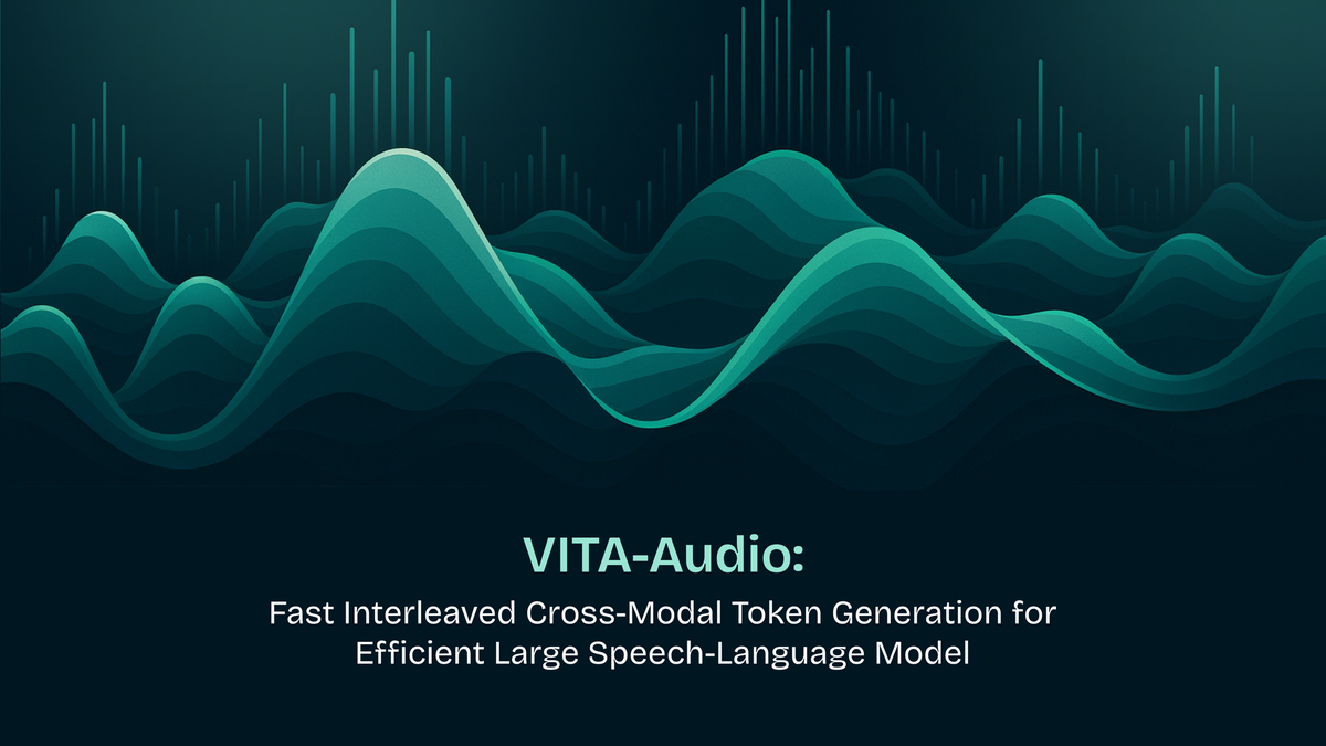 VITA-Audio: Making AI Voice Assistants Actually Feel Instant
