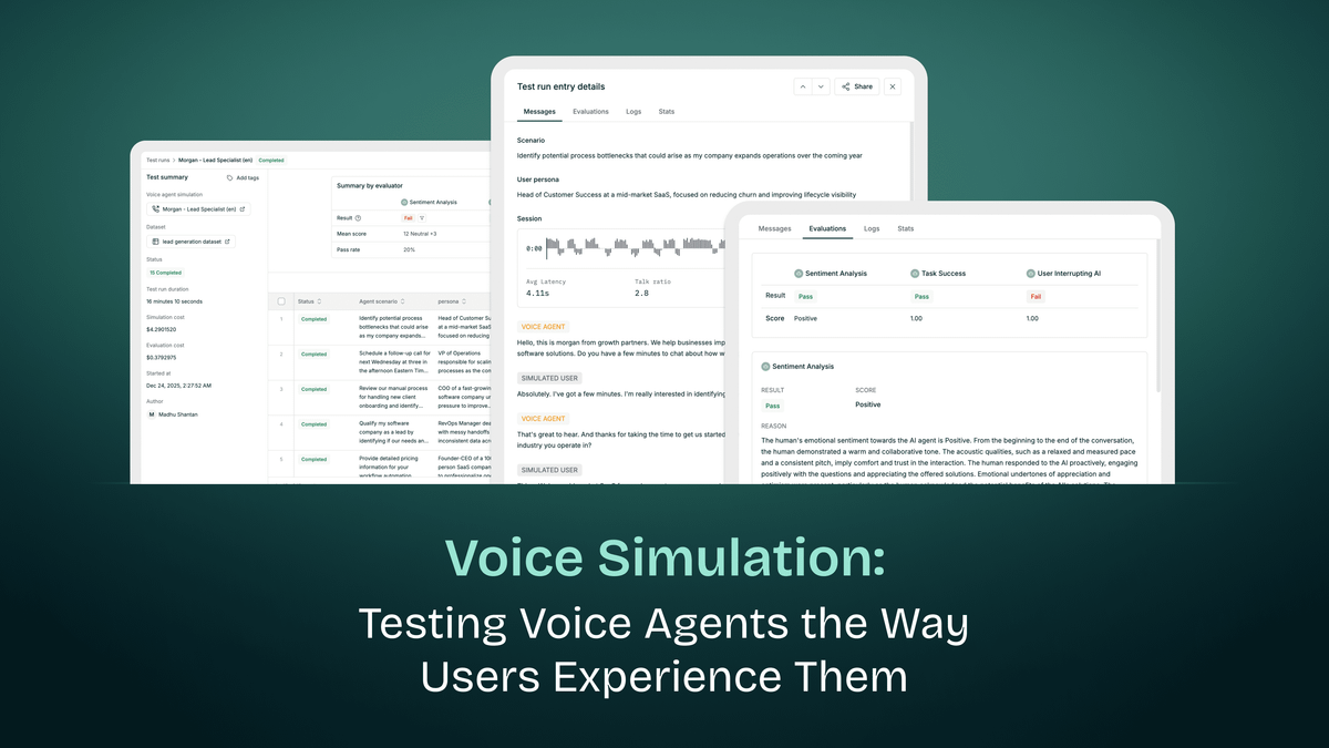 Voice Simulation: Testing Voice Agents the Way Users Experience Them