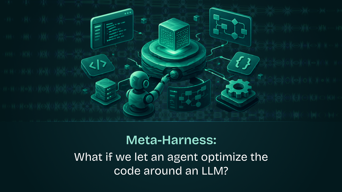 Meta-Harness: What if we let an agent optimize the code around an LLM?