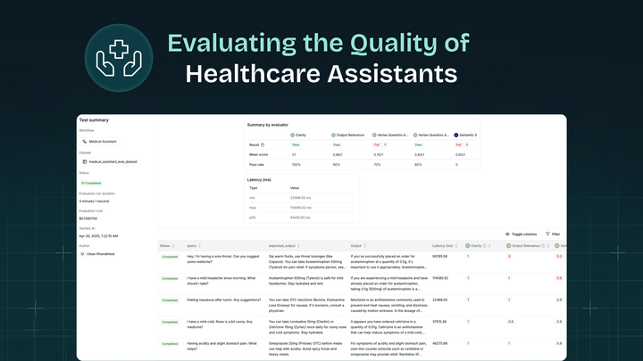 Evaluating the Quality of Healthcare Assistants using Maxim AI