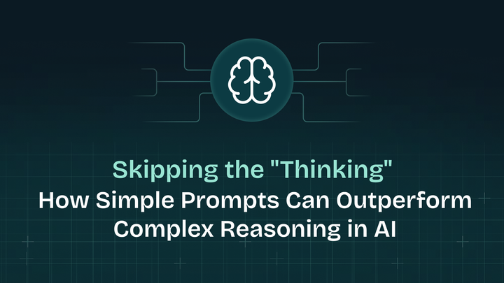 Skipping the "Thinking": How Simple Prompts Can Outperform Complex Reasoning in AI