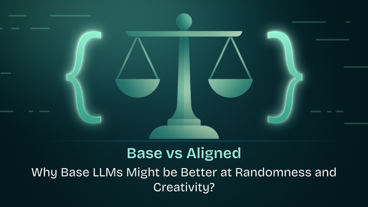 Base vs. Aligned: Why Base LLMs Might be Better at Randomness and Creativity