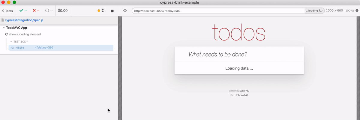 The passing loading element test