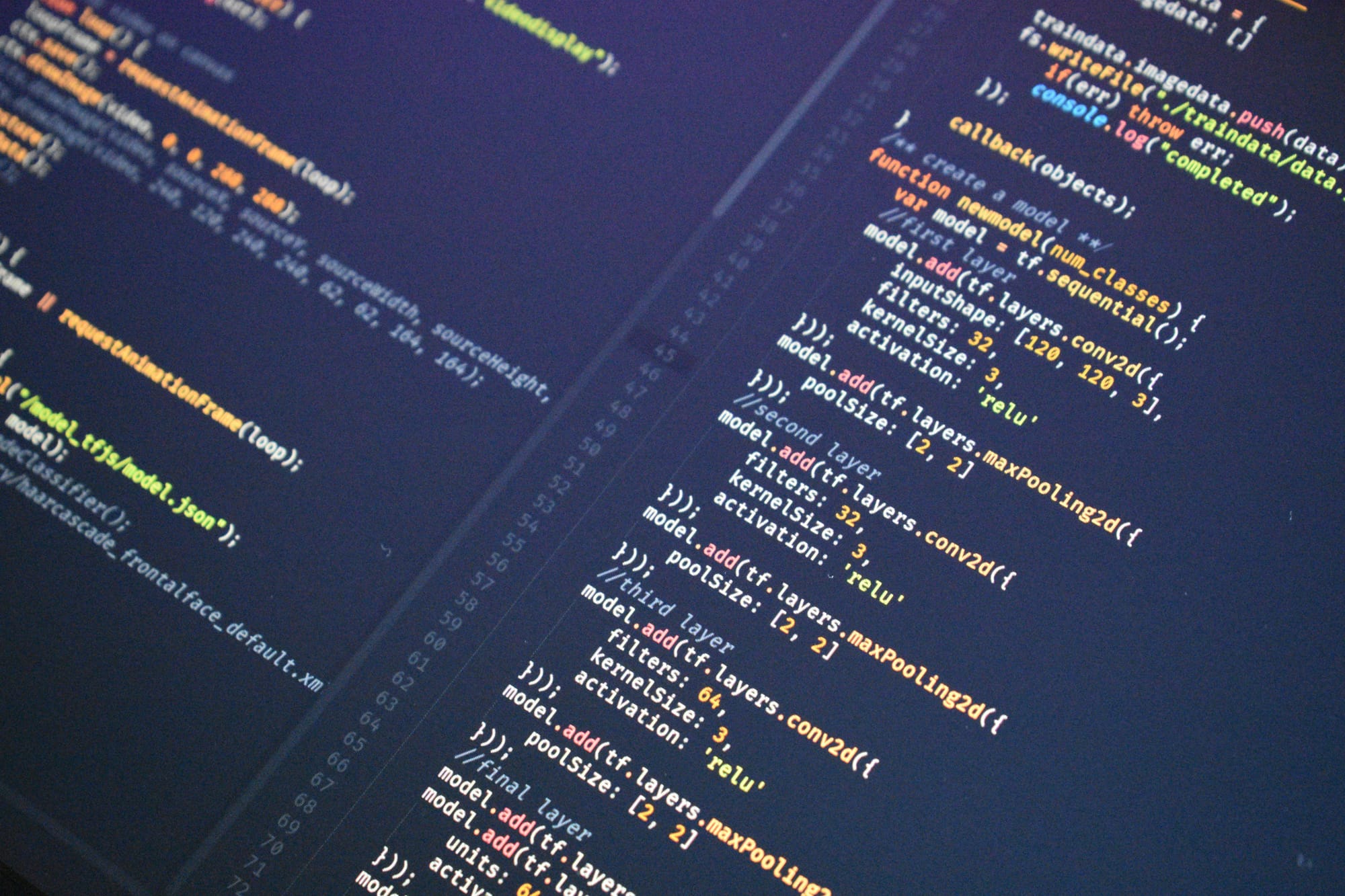 An abstract image of computer code in a code editor