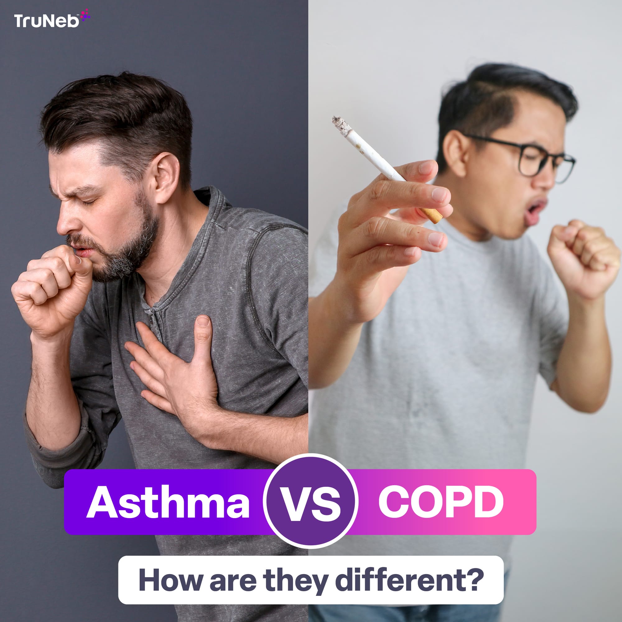 Difference between asthma and COPD
