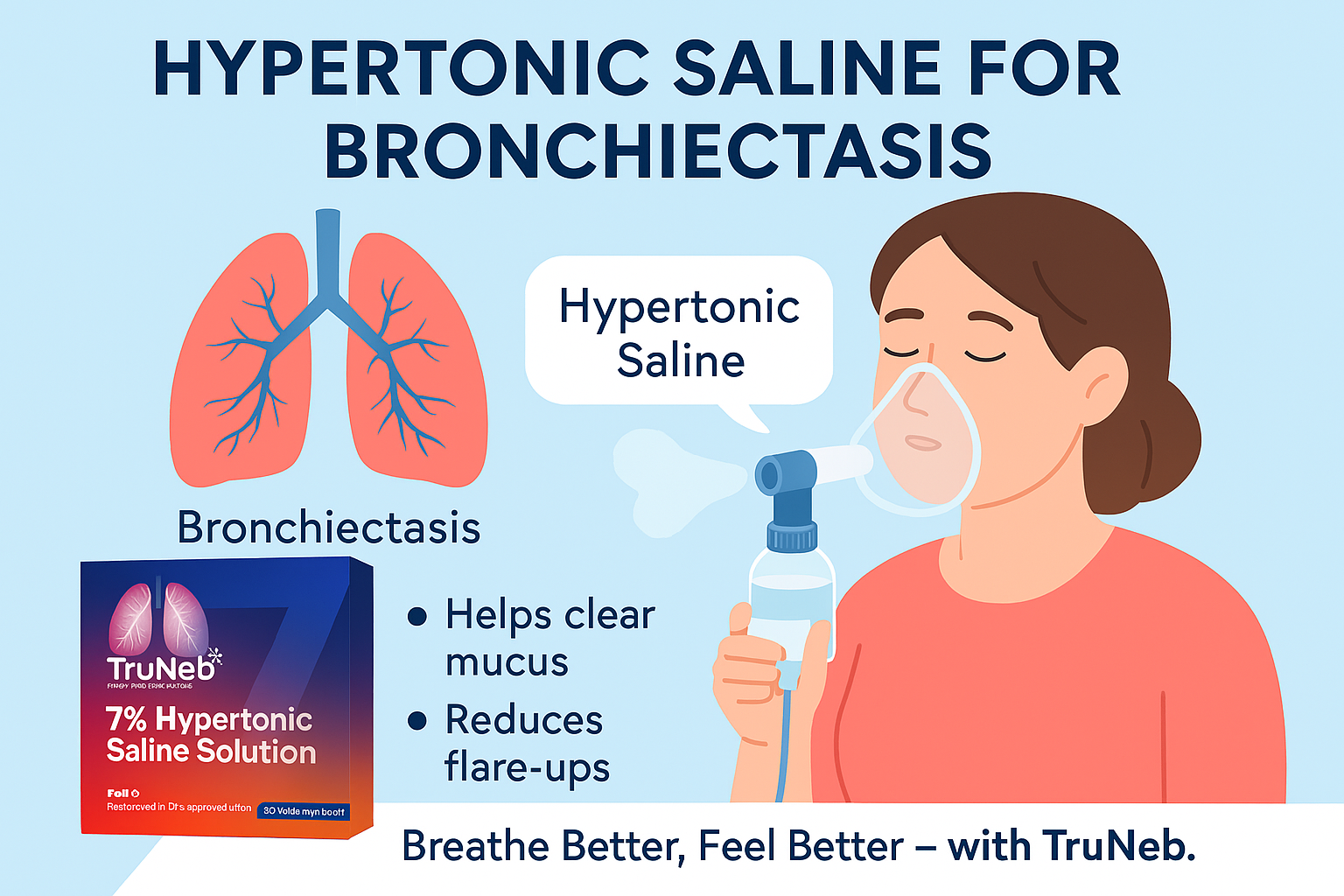 Hypertonic Nebulizer Saline for Bronchiectasis