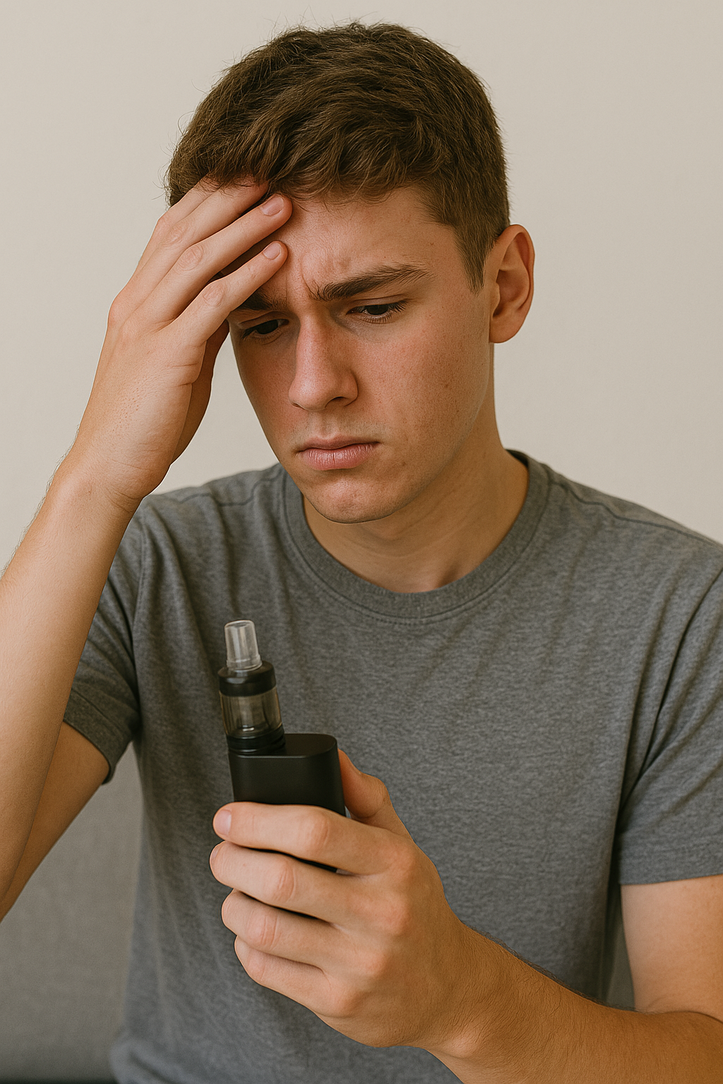 Teen stressed about vaping