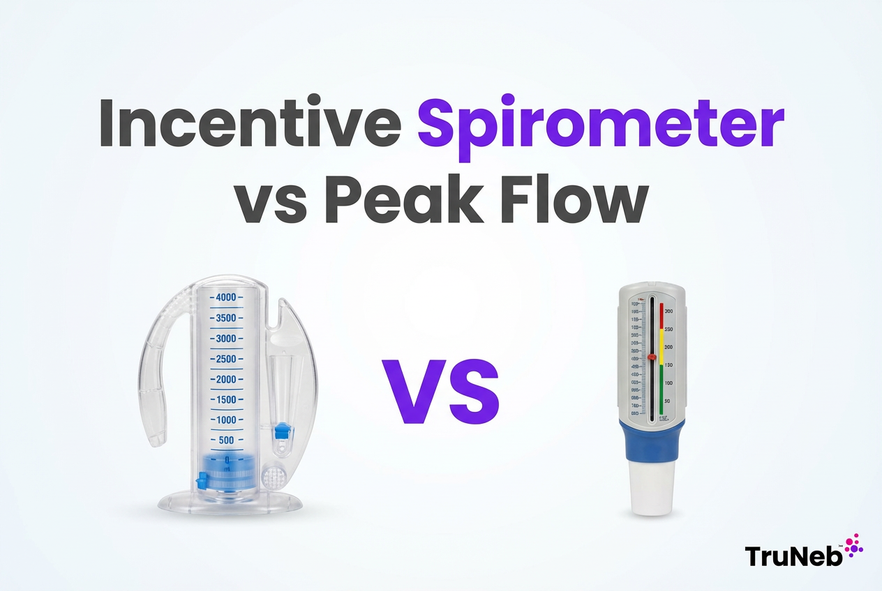 Difference of Incentive Spirometer and Peak Flow Meter 