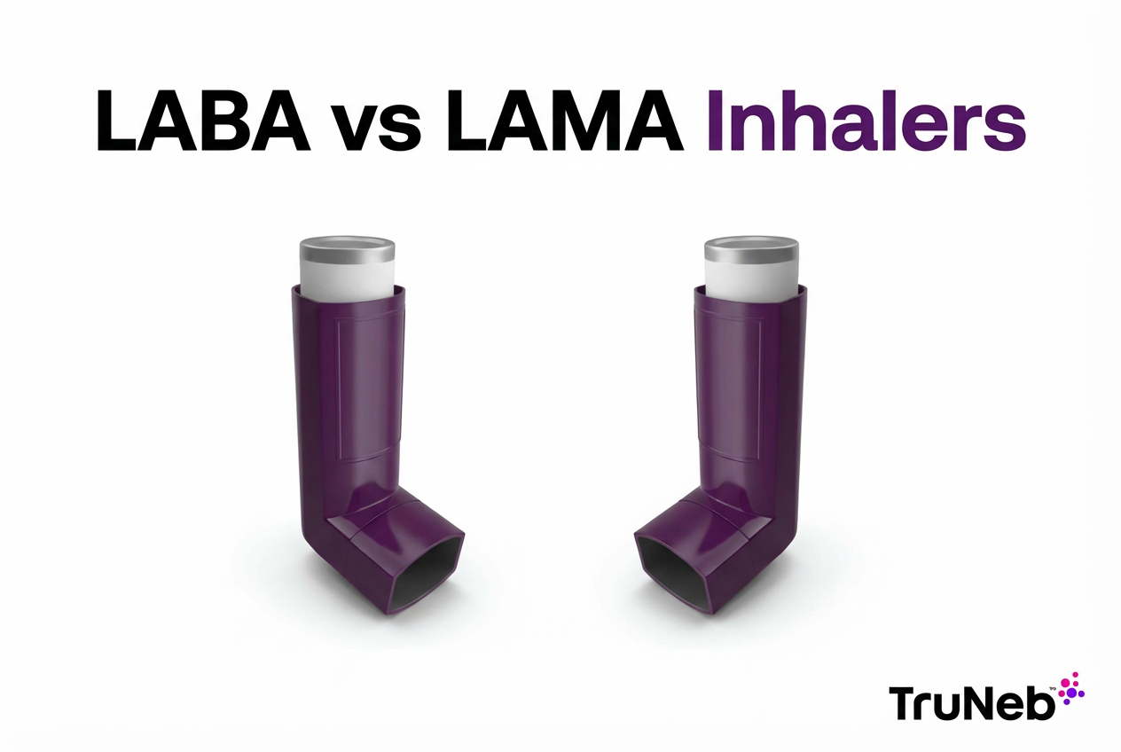 Showing LABA and LAMA Inhalers
