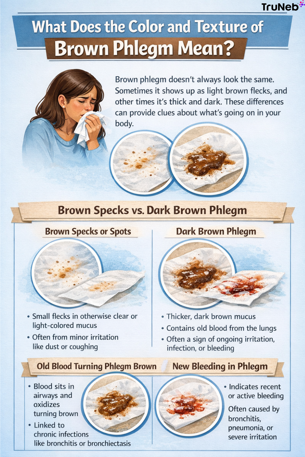 Color and Texture of Brown Phlegm