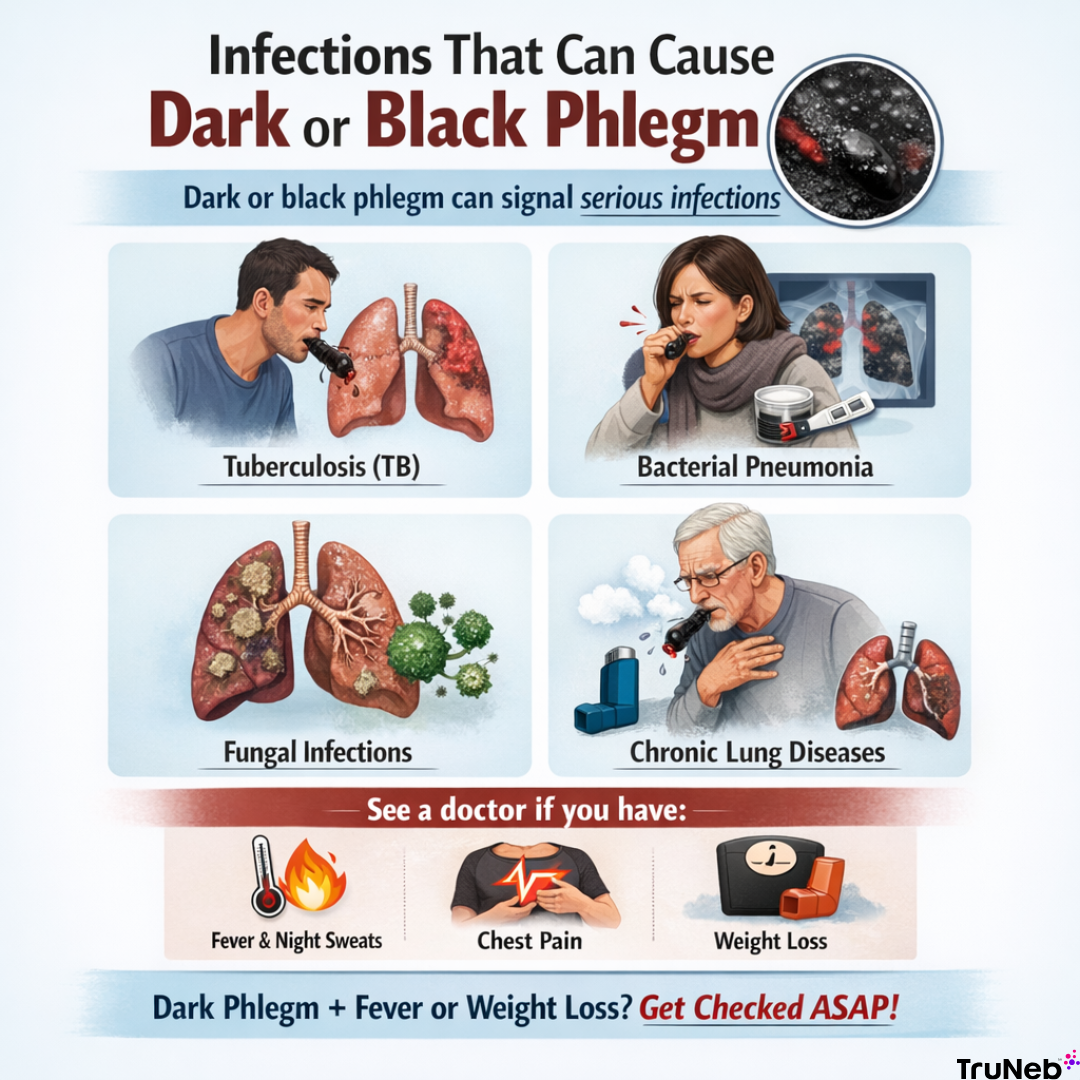 Infections That Can Cause Dark or Black Phlegm
