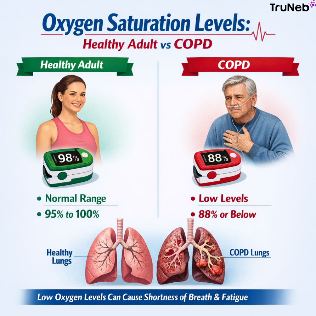 Oxygen Saturation Levels Explained Healthy Adult vs COPD