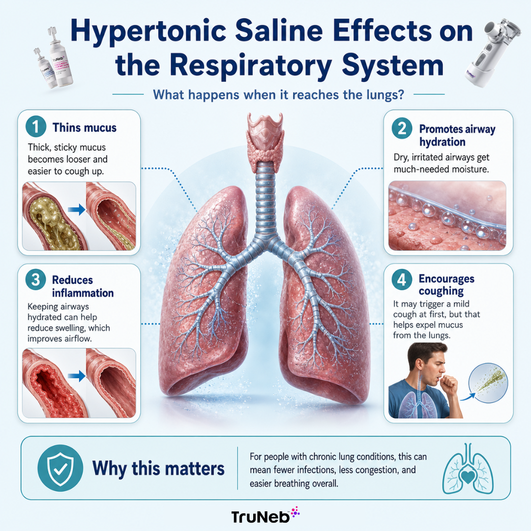 Infographic on Hypertonic Saline Effects on the Respiratory System 