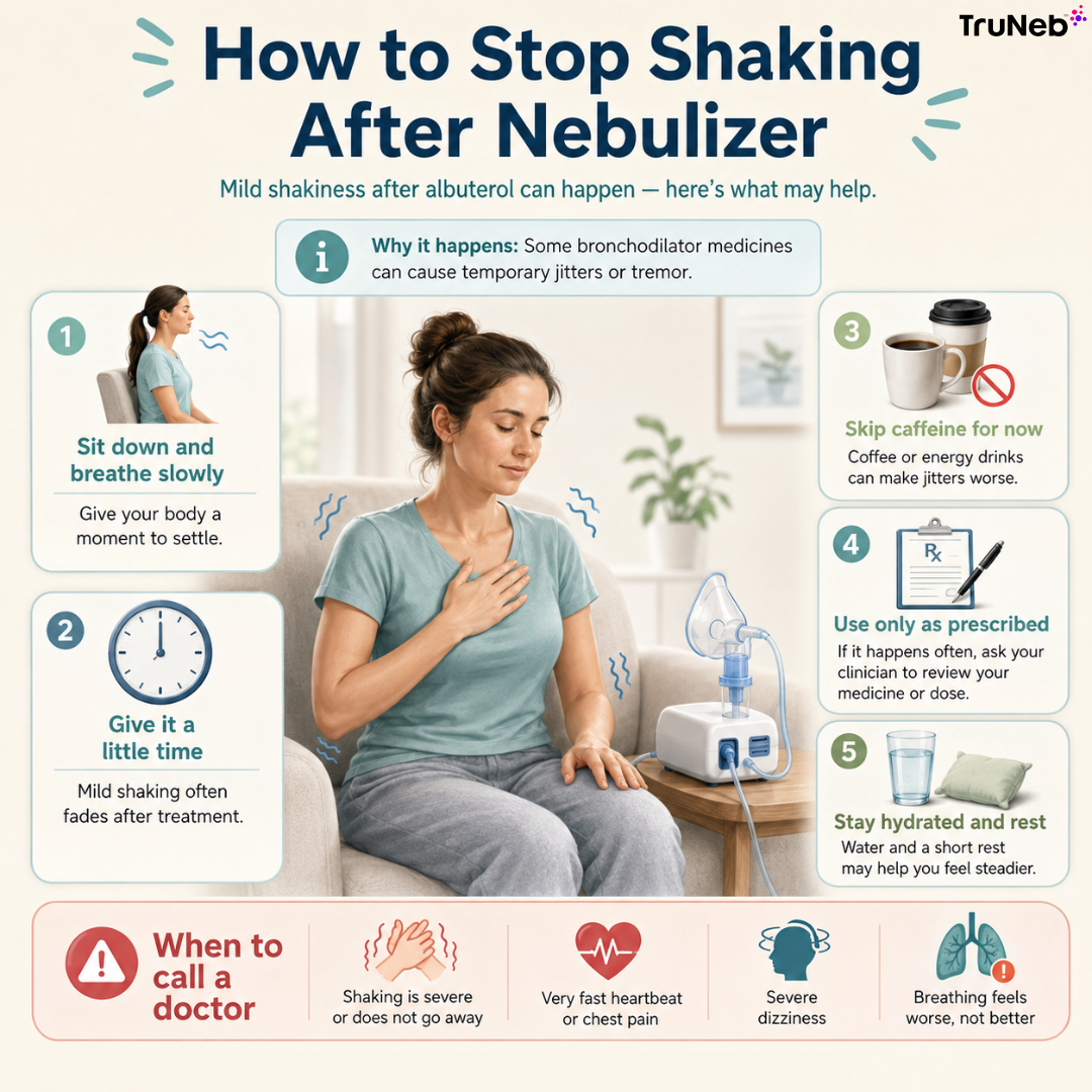 Infographic - Stop Shaking After Nebulizer