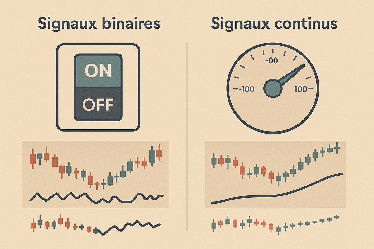 Signaux continus en trading : pourquoi le sizing dynamique change tout