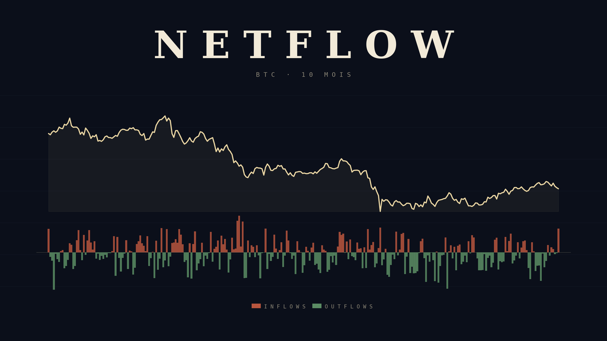 Anticiper les mouvements crypto avec le netflow on-chain