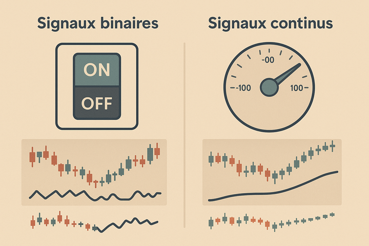 Signaux continus en trading : pourquoi le sizing dynamique change tout