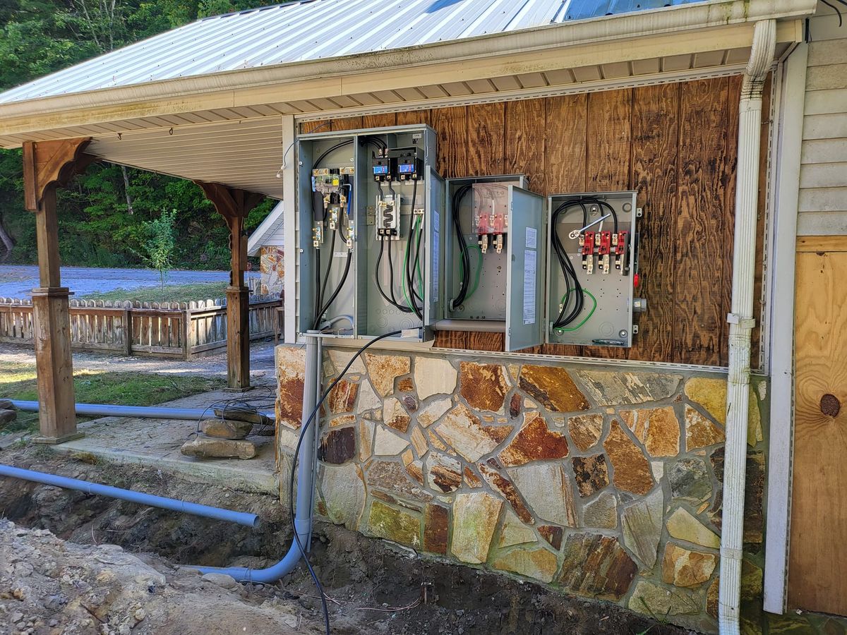 Farmhouse Electrical Service Entrance.