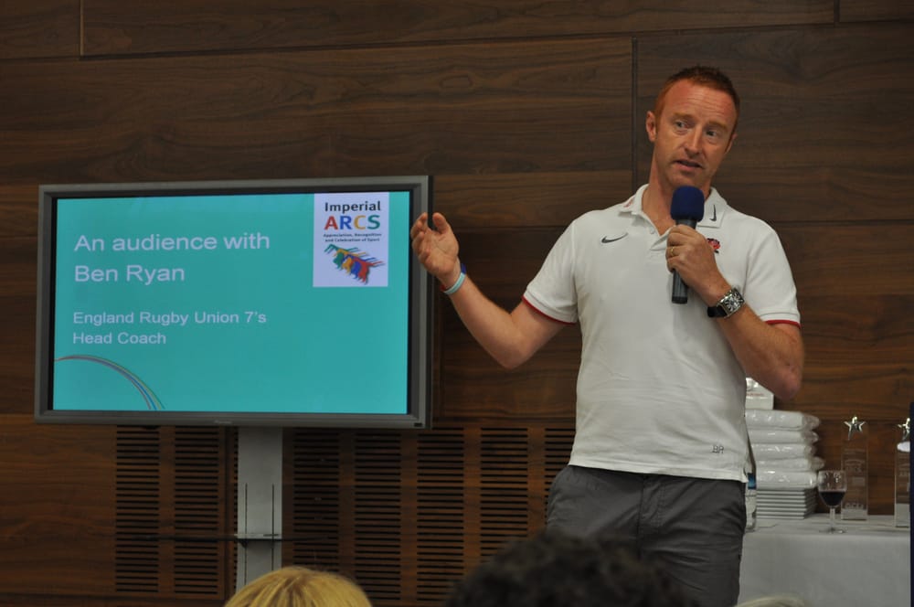 England Rugby Union 7’s Head Coach Ben Ryan