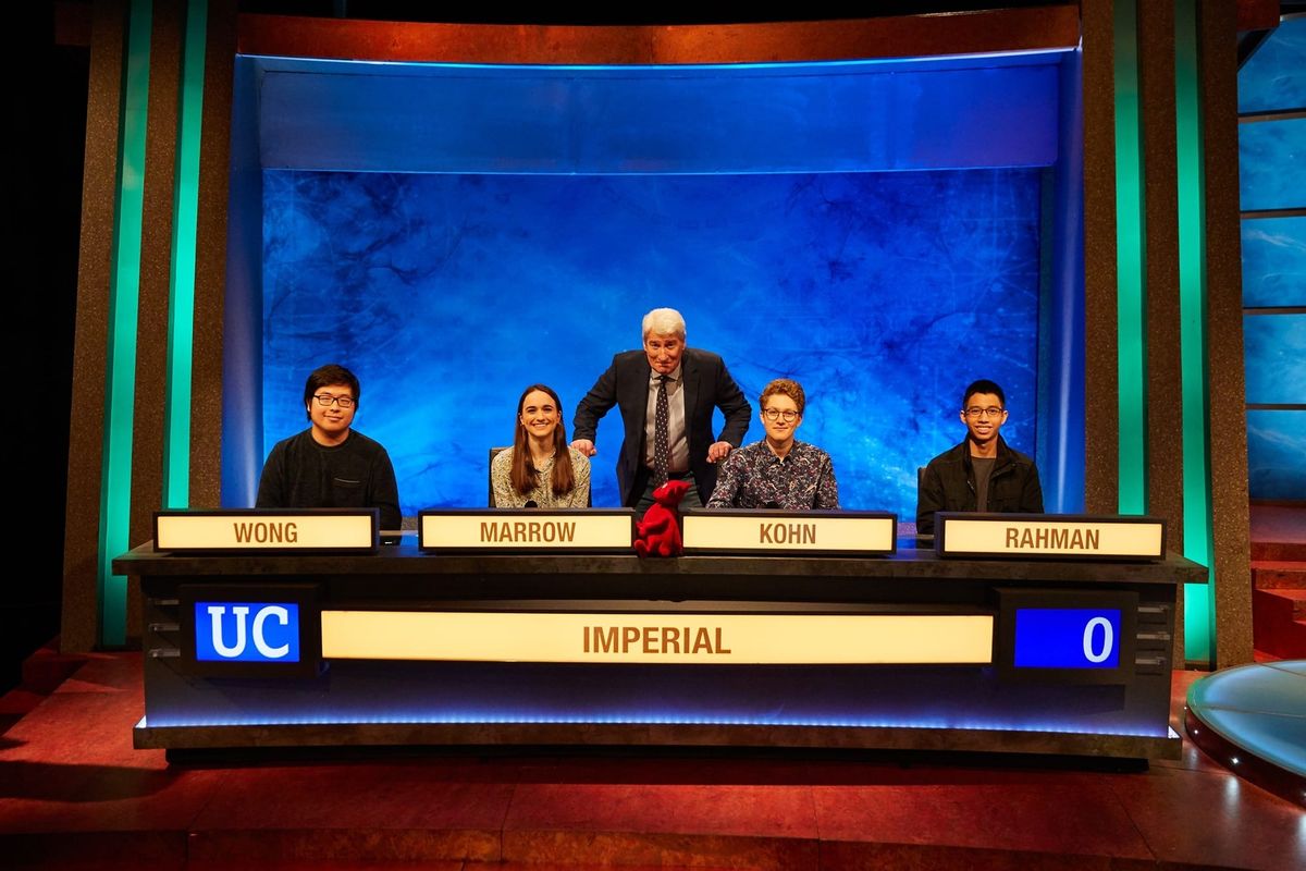 Watch defending University Challenge champions, Imperial, battle Exeter on Monday