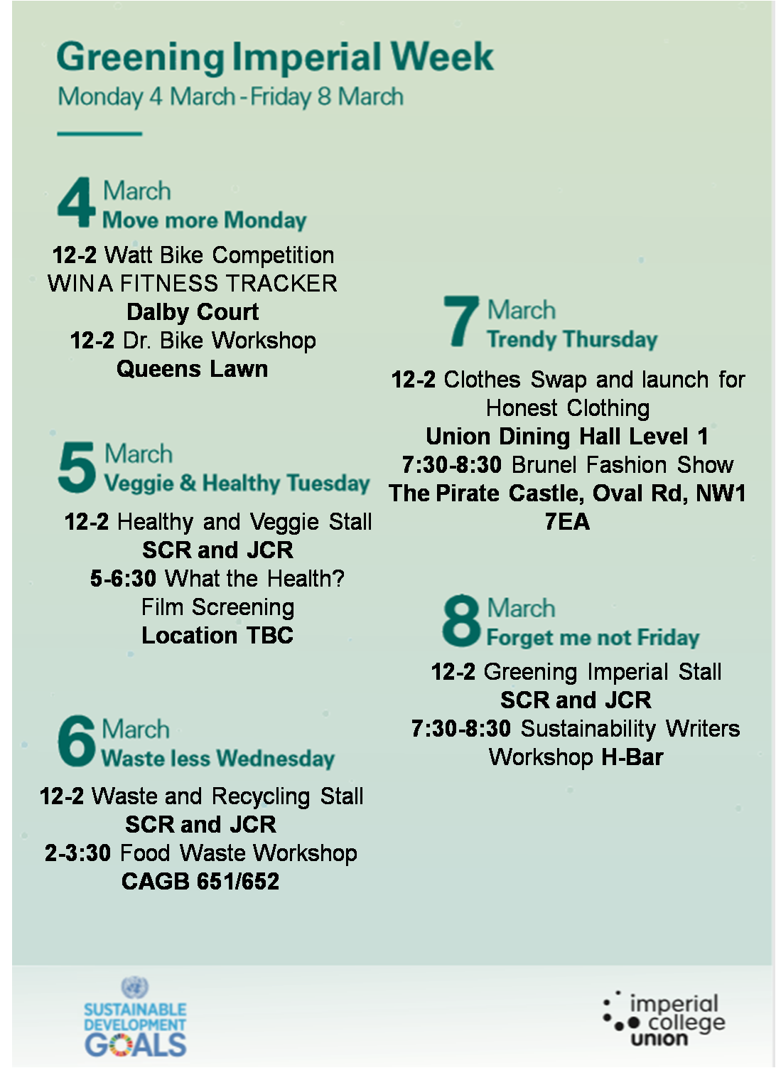 Greening Imperial Week 2019