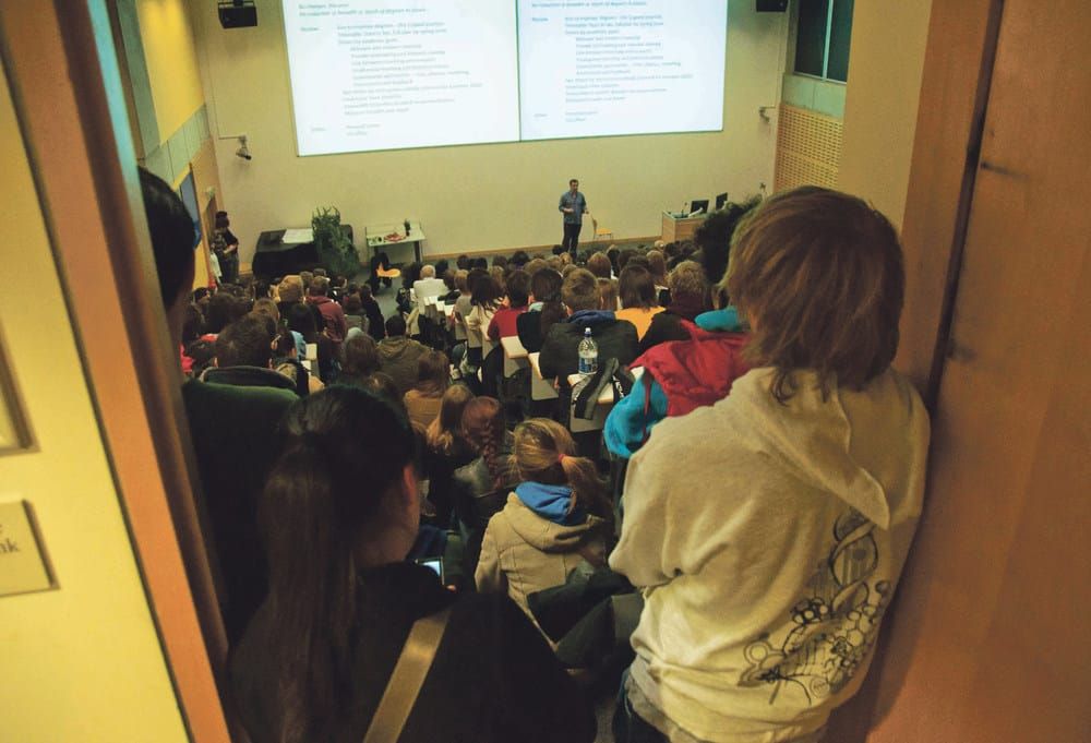 Staff and students rail against job cuts