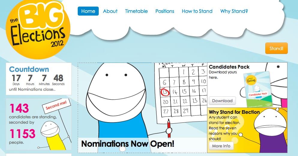 Nominations open for Union Big Elections