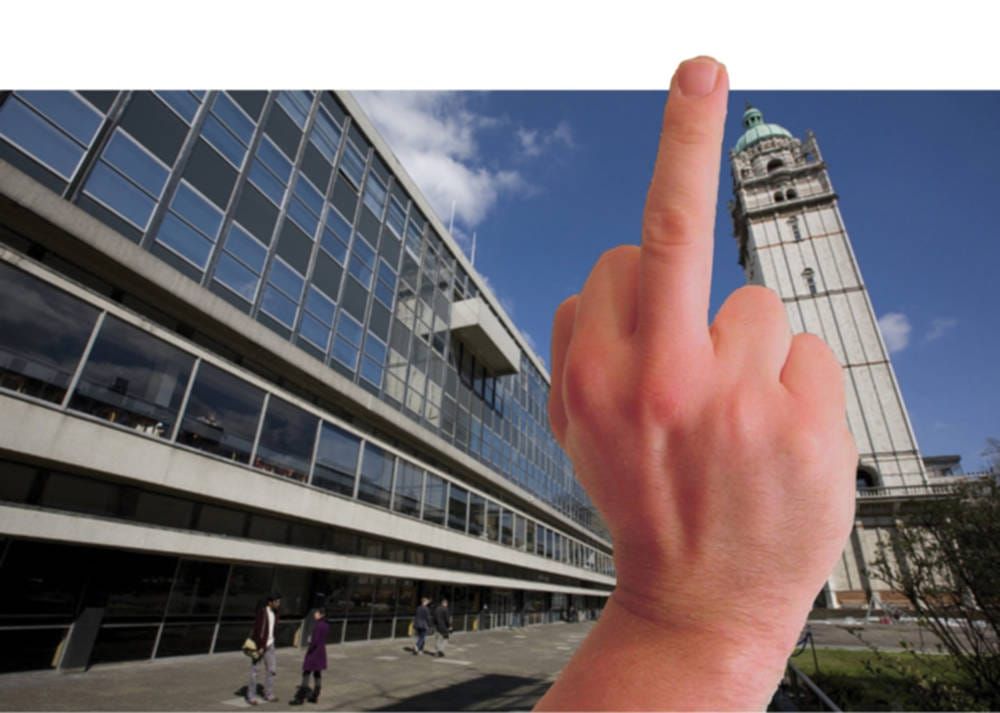 An uncaring university