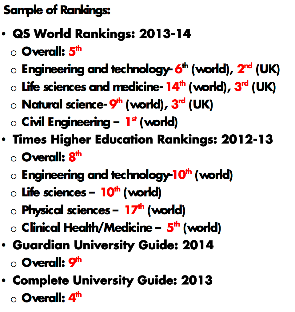 University Rankings and what to (not) make of them