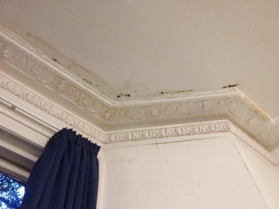 Dangerous Liasons In Fisher Hall Damage Wall