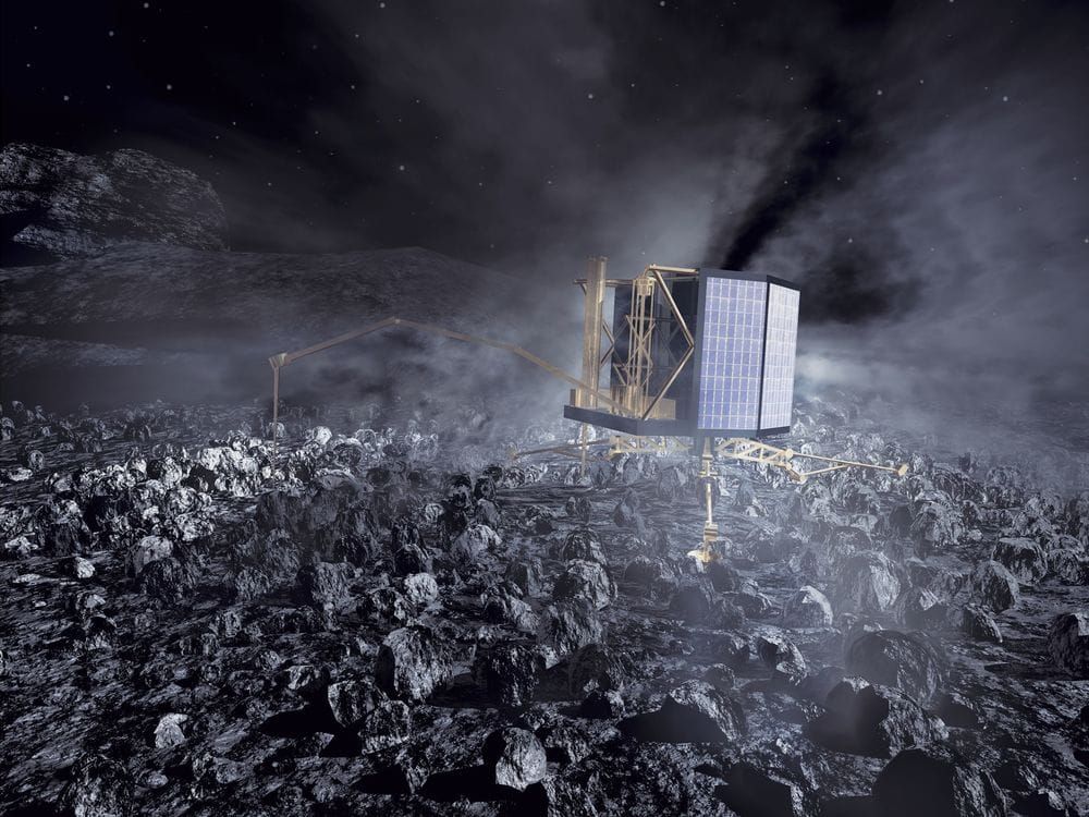 “Shh... Philae is fast asleep.”