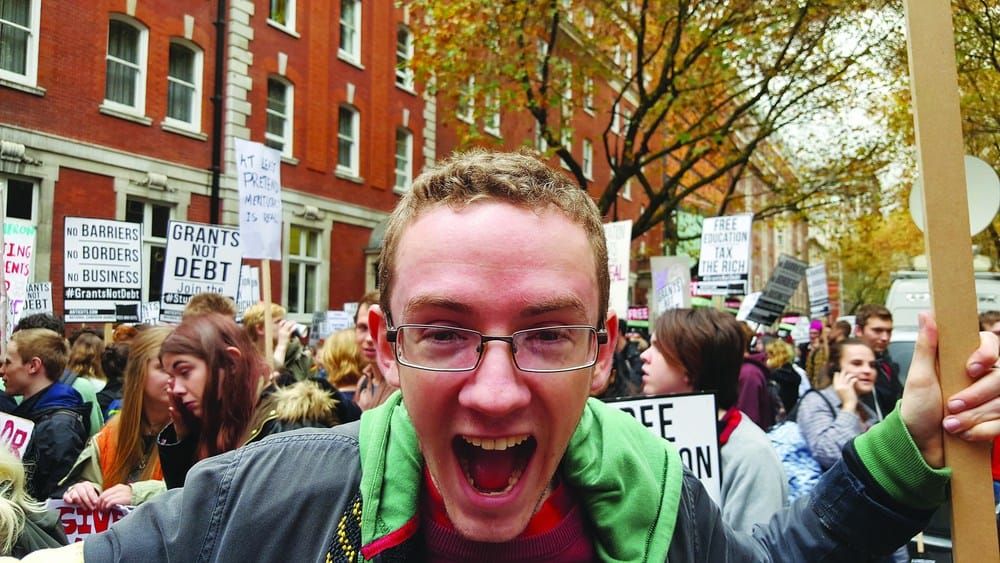 Imperial students attend fees and cuts demo