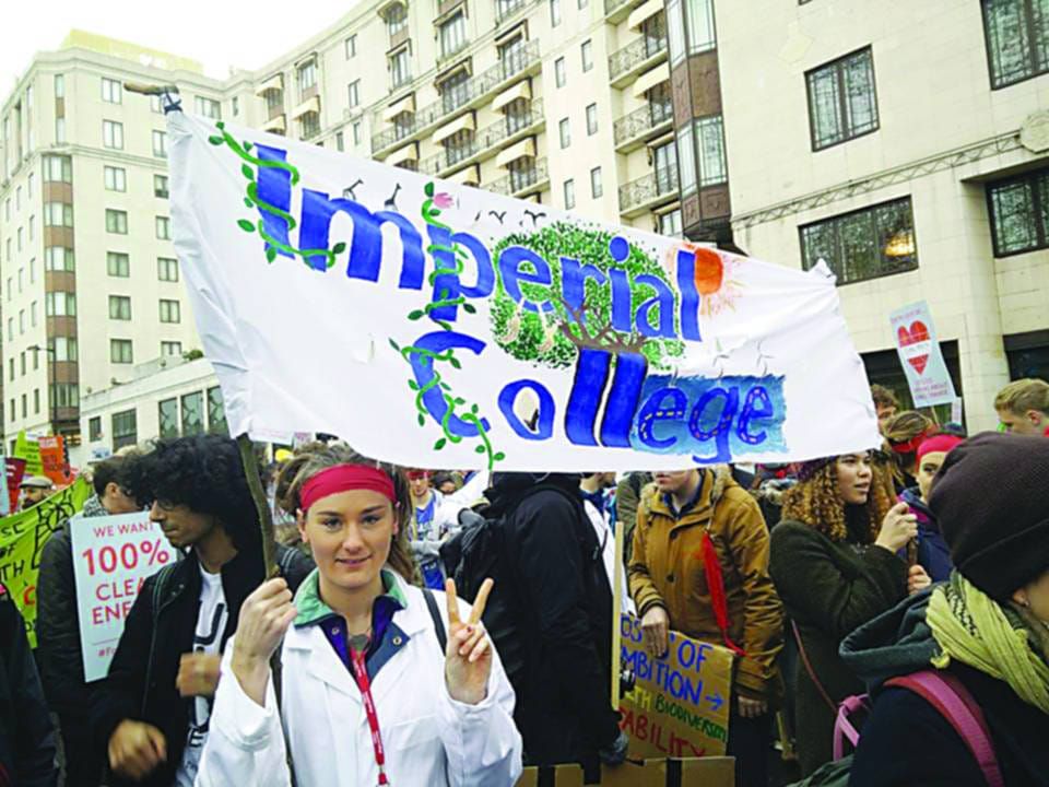 Imperial represents at climate march