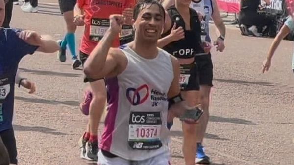 Student runs London Marathon in aid of Heart Research UK