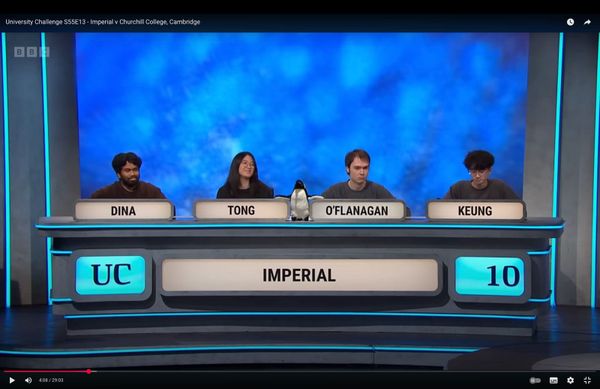 Rocky start for Imperial team in first University Challenge round