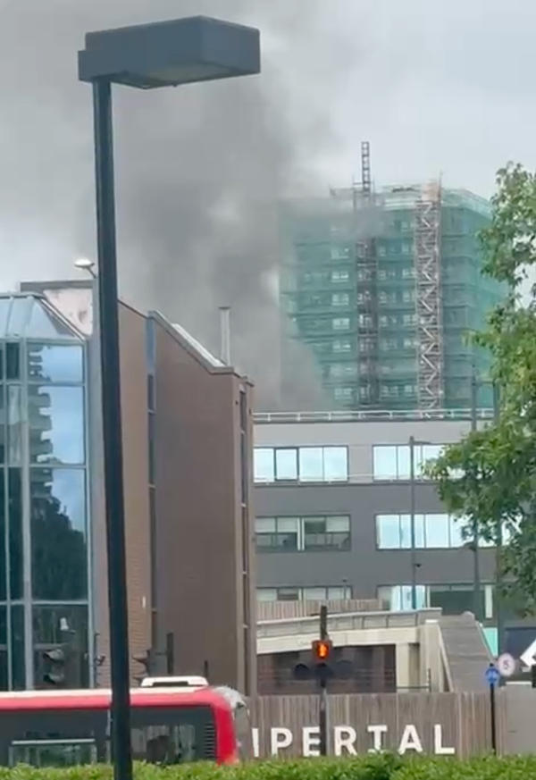 Major fire near White City campus