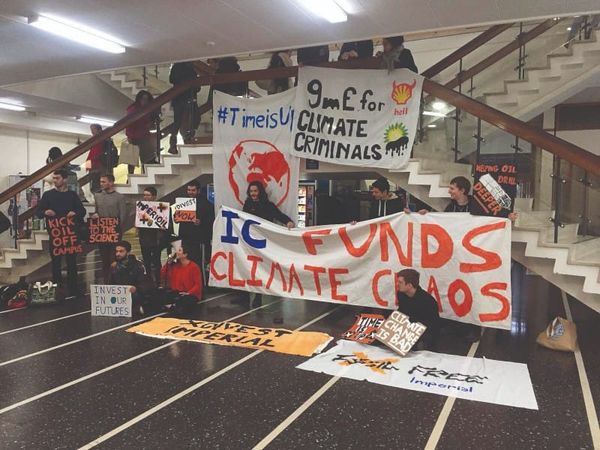 Imperial students sound the alarm on fossil fuel investments