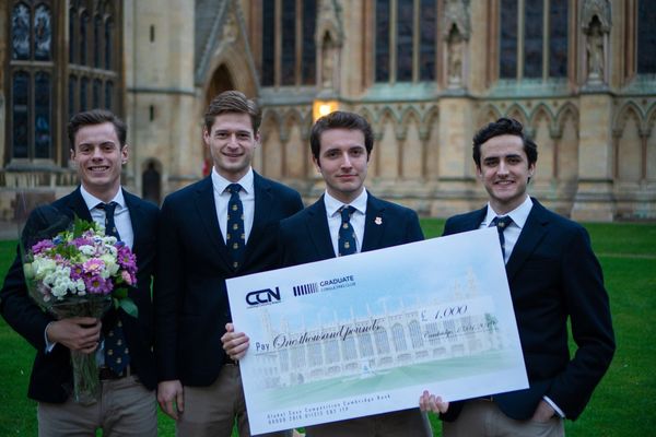 The Imperialites win the Global Case Competition at Cambridge