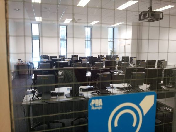 Empty computer room in Library kept locked for days
