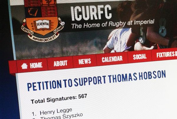 Rugby Club launches petition to support Club Captain facing vote of no confidence