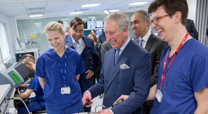 Prince Charles opens new centre at St. Mary’s