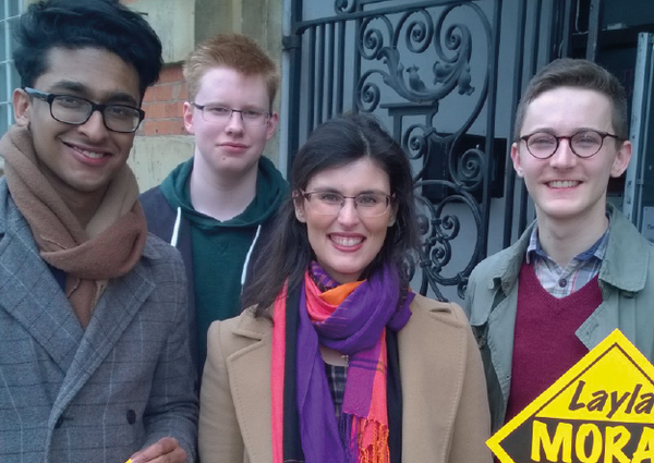 Students are taking to the campaign trail too