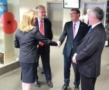 US Secretary of Defence visits Imperial campus