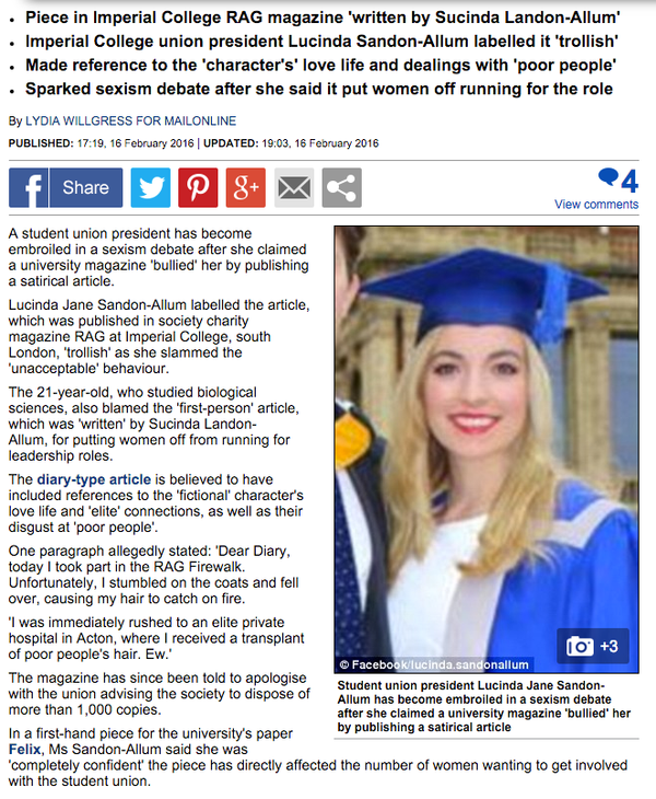 RAG mag battle reaches national newspapers