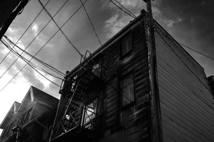 Old house and apartments, north of Strathcona; East Hastings, Vancouver