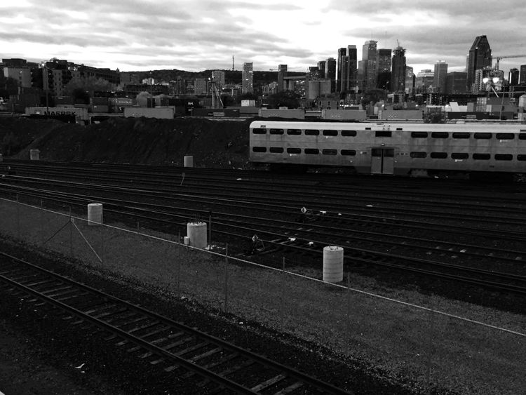 Looking north Across the rail yards, Montreal