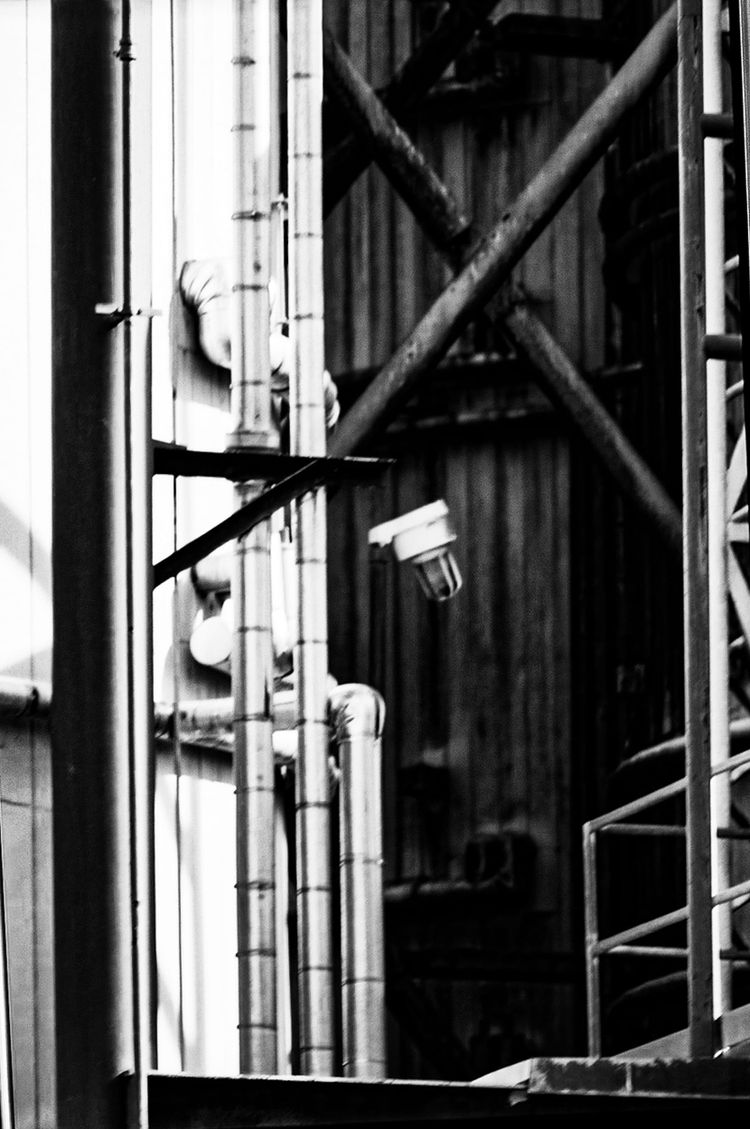 Central Heat Distribution infrastructure, below Beatty Street and Georgia Street Viaduct, looking northwest; Vancouver
